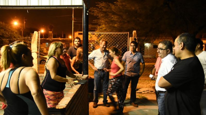 Mejoras para el centro vecinal en barrio 9 de Julio