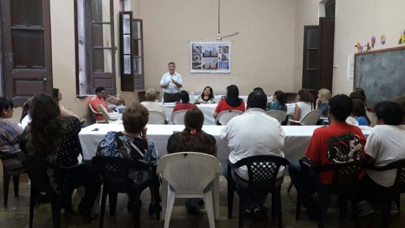 El Consejo de Pastoral con el nuevo párroco de FME