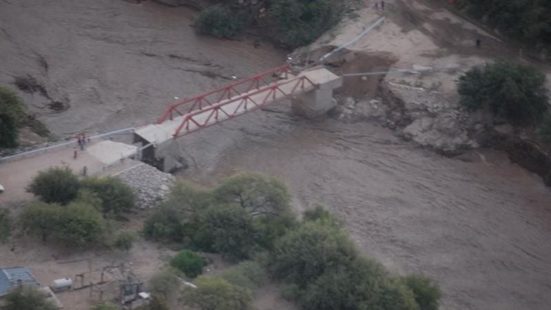 Fotos aéreas del desastre en Valle Viejo