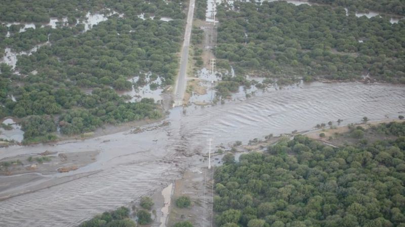 Fotos aéreas del desastre en Valle Viejo