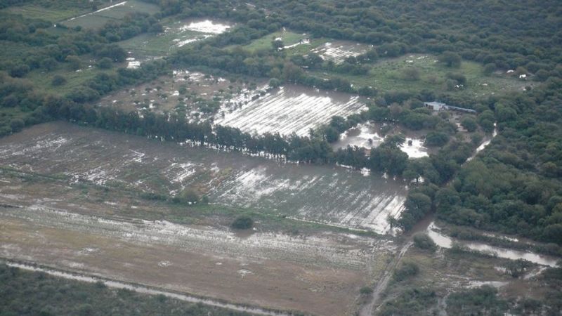 Fotos aéreas del desastre en Valle Viejo