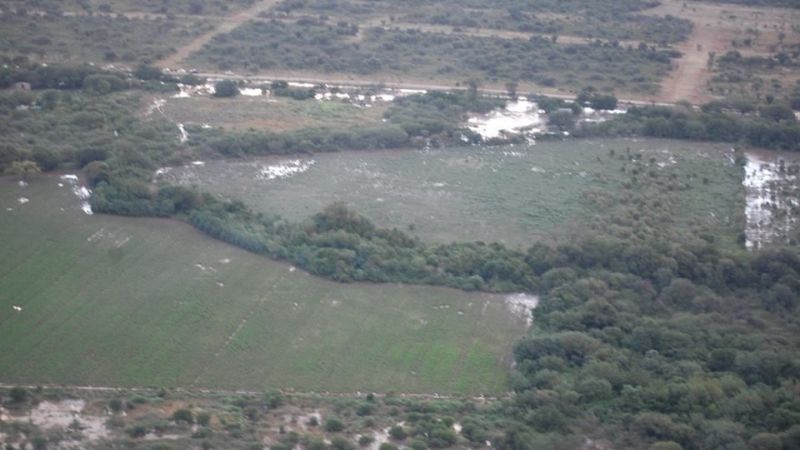 Fotos aéreas del desastre en Valle Viejo
