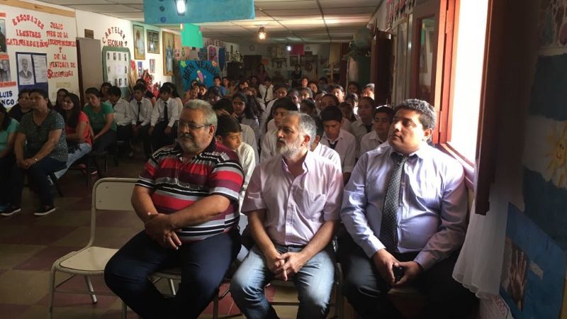 Solá Jais en la inauguración del ciclo 2017 de las escuelas secundarias rurales