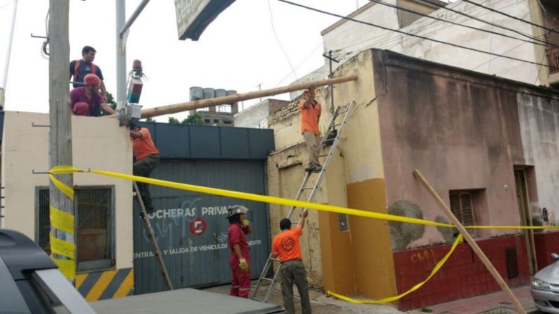 Se derrumbó parte de una vivienda