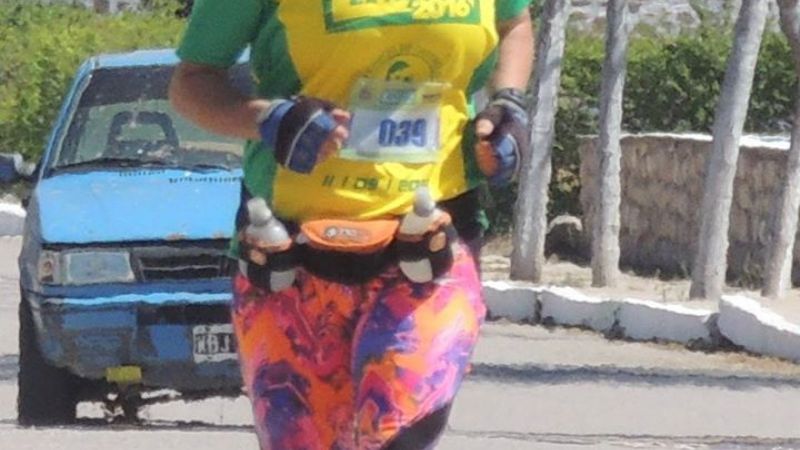 Marcela Pensa en la Maratón de Barcelona