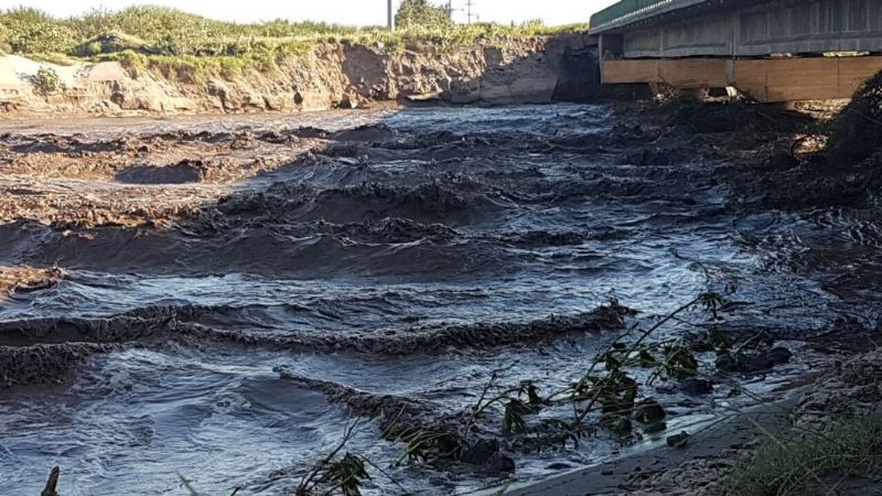 Alerta amarilla en el puente de la Ruta Nacional N°38