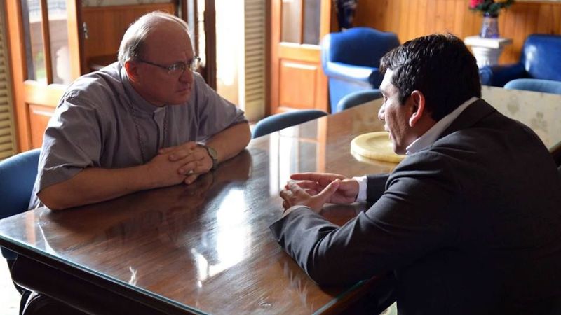 Ferreyra con Urbanc por la causa del Padre Esquiú