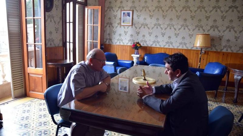 Ferreyra con Urbanc por la causa del Padre Esquiú