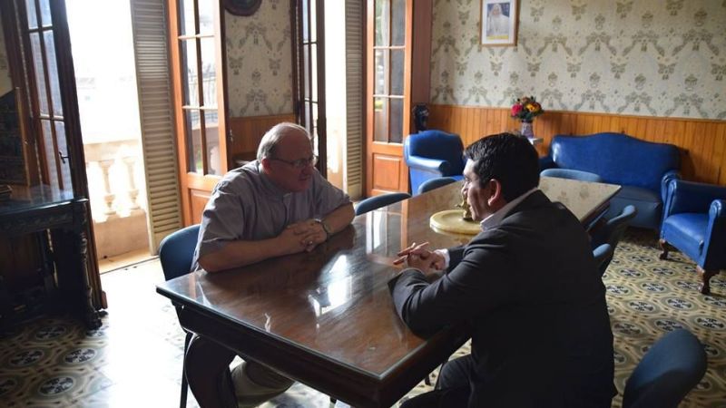 Ferreyra con Urbanc por la causa del Padre Esquiú