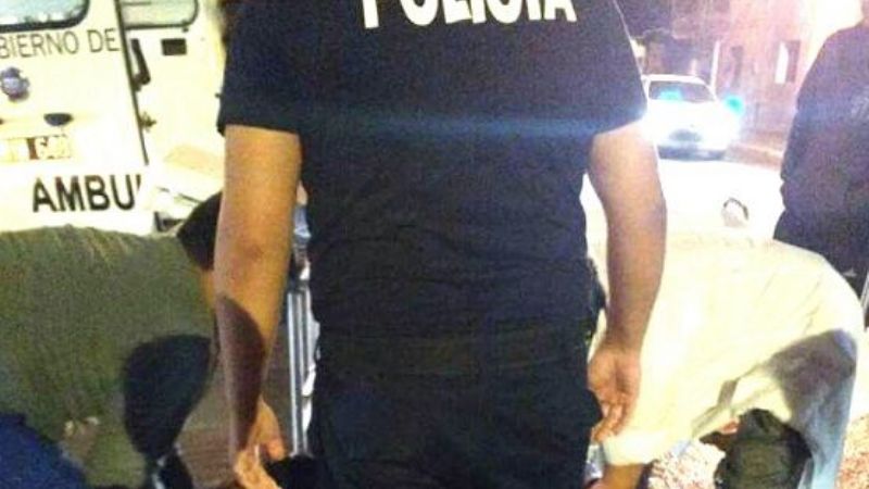 Choque en pleno centro con un herido