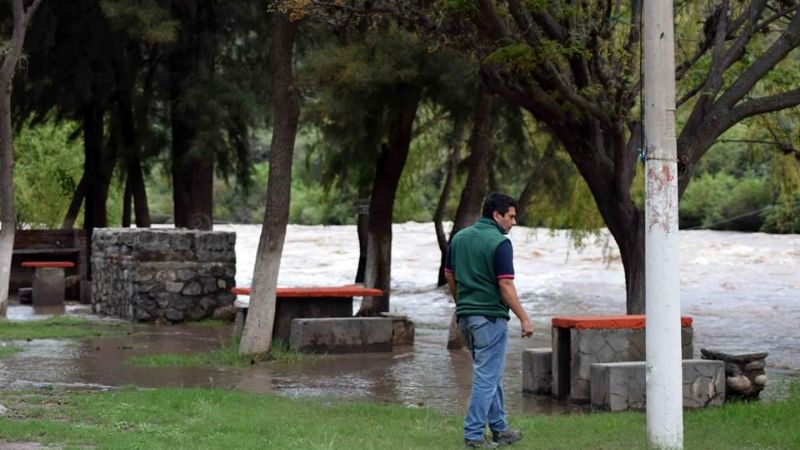 Así llegó el agua al camping de Las Pirquitas