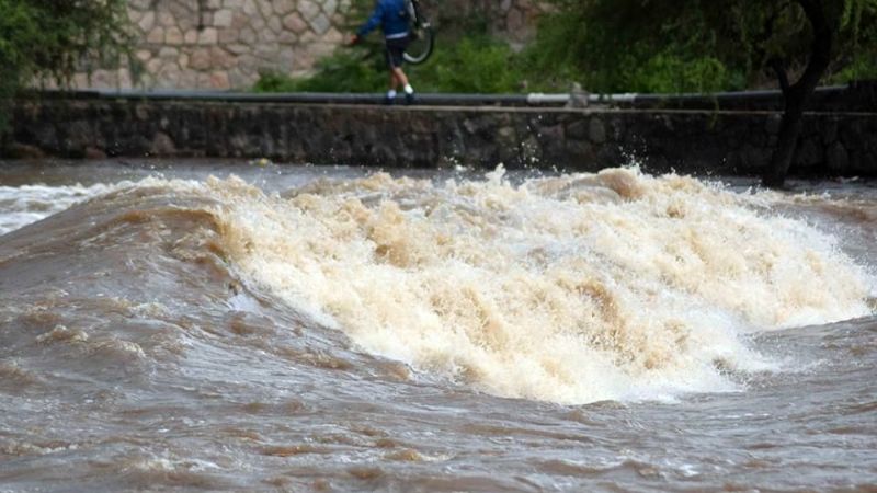Así llegó el agua al camping de Las Pirquitas