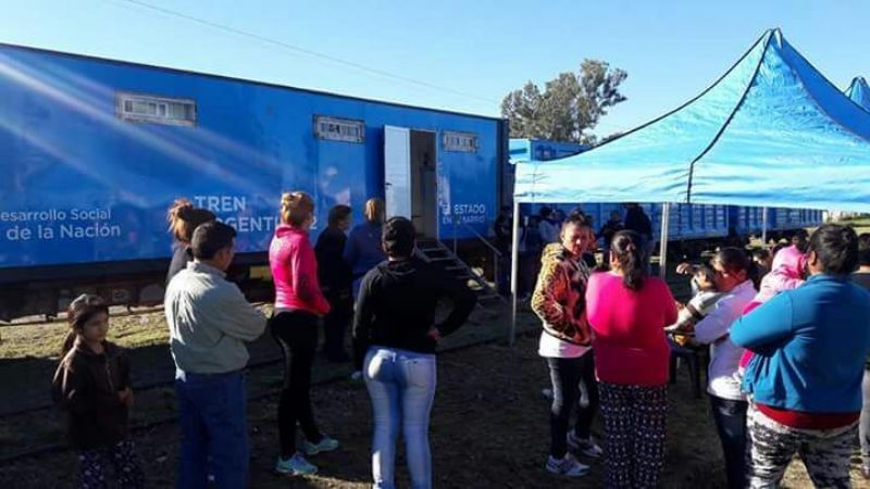 El Tren Solidario ya atiende en San Antonio de La Paz