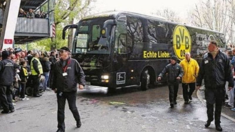 Explotaron tres bombas cerca del bus del Borussia Dortmund