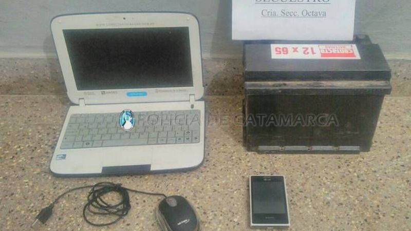 Jovencitos escapaban con elementos robados