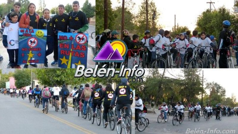 Bicicleteada con el lema “No más animales en la ruta”