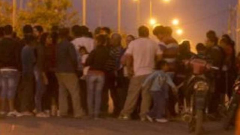 Manifestación de usurpadores