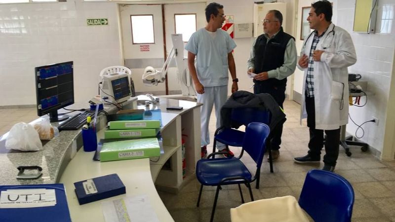 El senador Solá Jais  visitó el Hospital de Belén