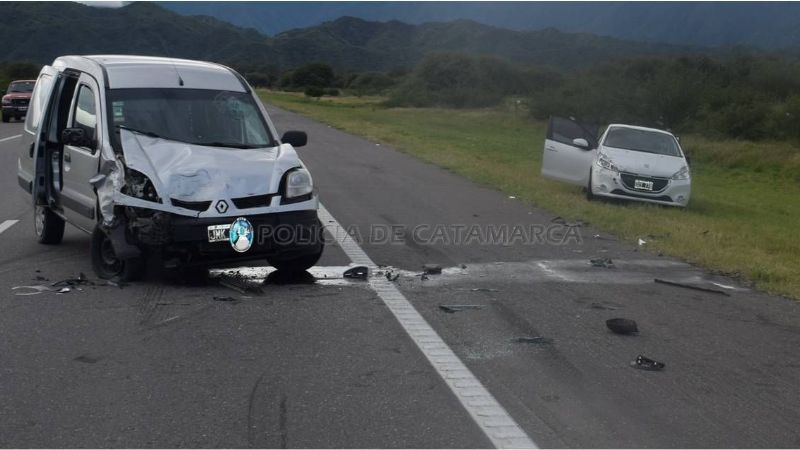 Choque frontal en la Av. Circunvalación