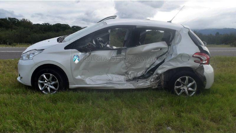 Choque frontal en la Av. Circunvalación