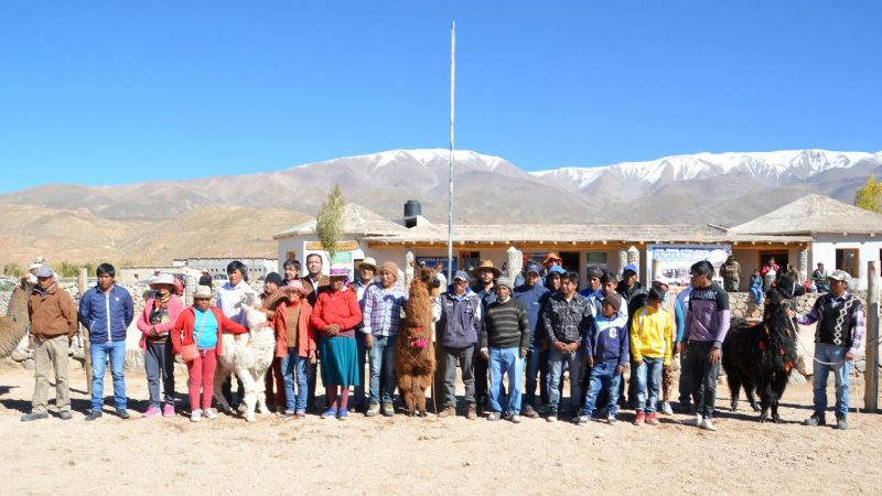 El intendente Sánchez en Laguna Blanca