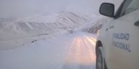 INTENSAS NEVADAS. Así se encuentra en paso que va desde Salta a Chile.