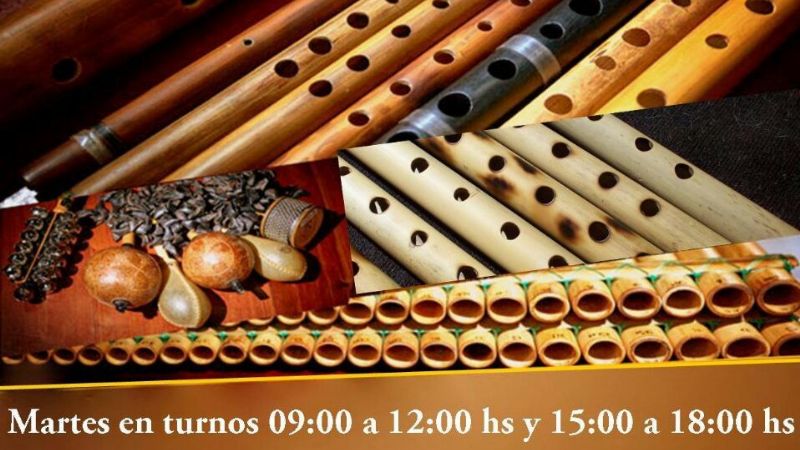 Taller de fabricación y ejecución de instrumentos andinos