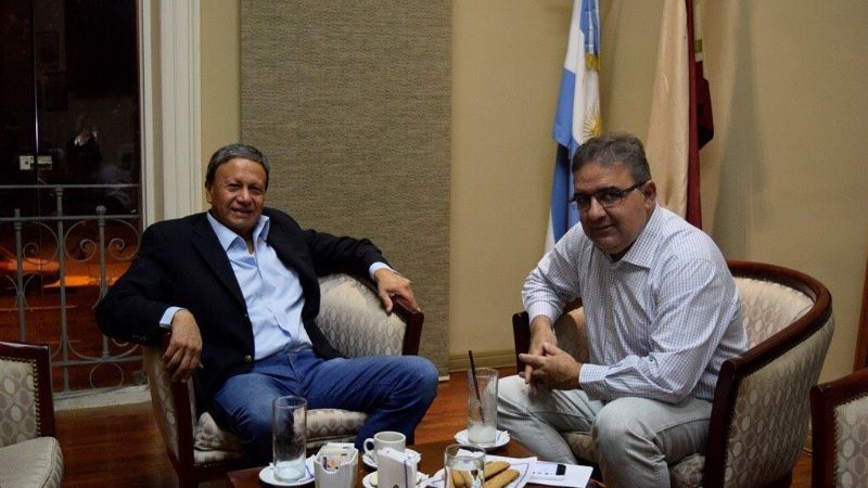 Jalil recibió la visita de Ángel Maza