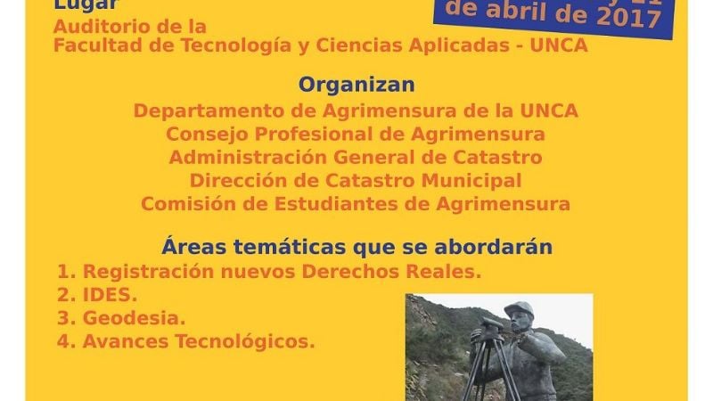 Comienzan las XII Jornadas de Agrimensura