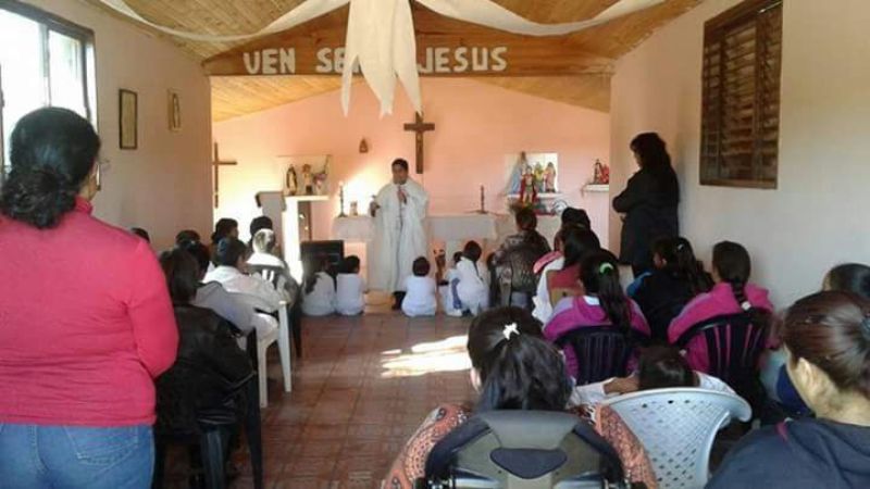 Procesión de San Expedito en Casa de Piedra