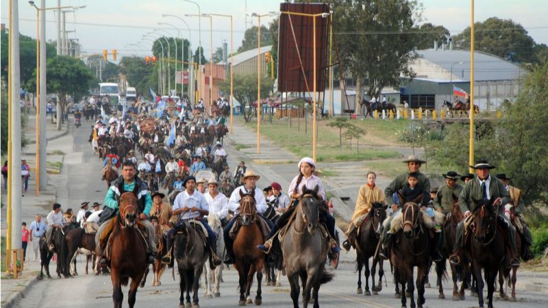 Cabalgata gaucha en honor a la Virgen del Valle