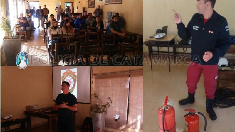 Bomberos dieron una charla