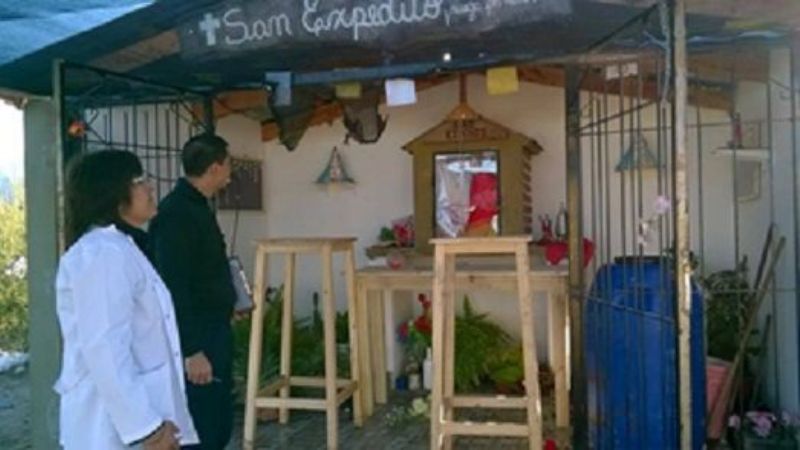 Malvivientes rompieron la urna de San Expedito