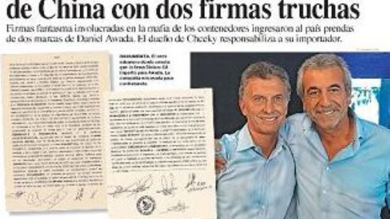 Cuñado de Macri importó ropa con dos firmas truchas