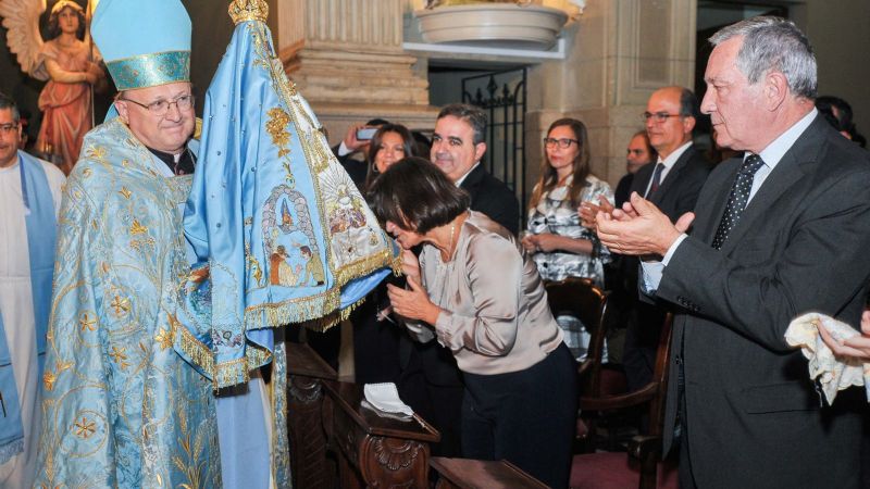 Lucía en la apertura de las fiestas marianas
