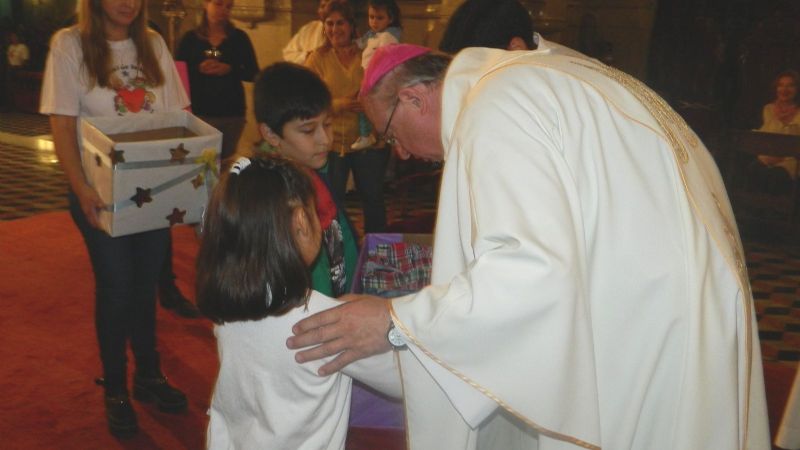 Los niños homenajearon a la Madre del Valle