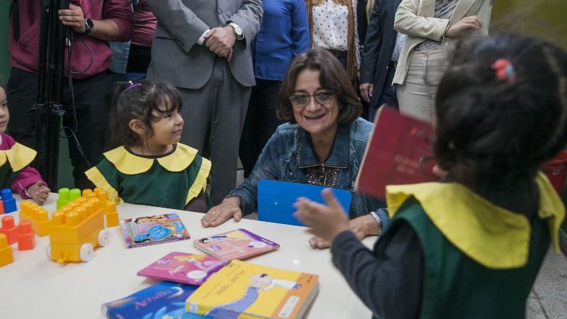 Lucía inauguró un nuevo espacio de primera infancia