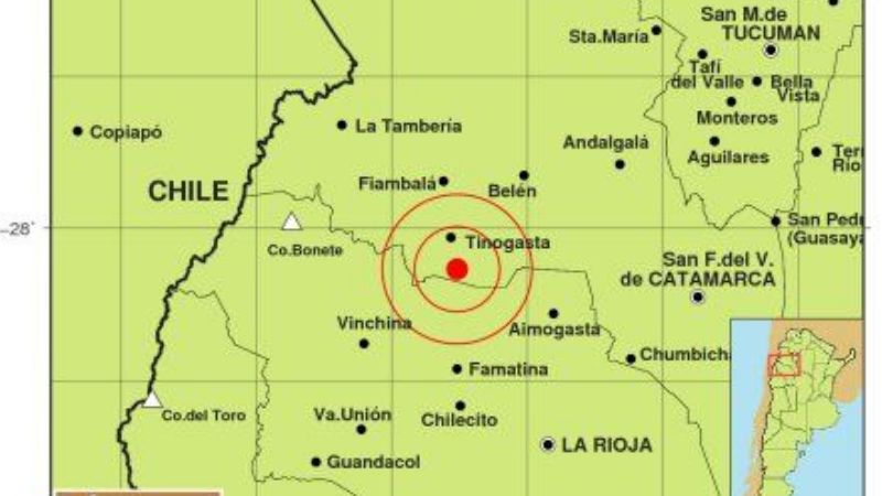 Temblor en Tinogasta