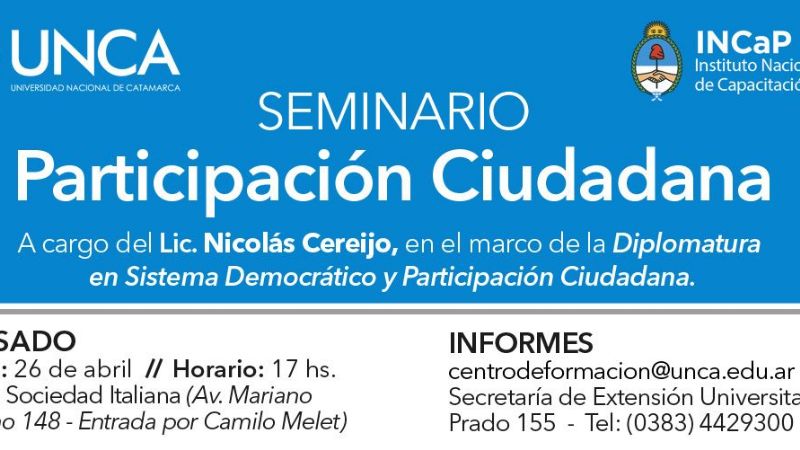 Seminario de participación ciudadana
