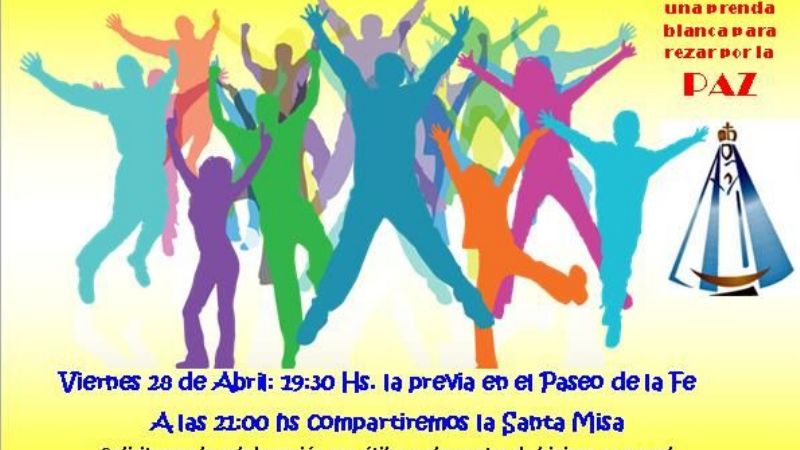 Los jóvenes honrarán a la Virgen rezando por la paz