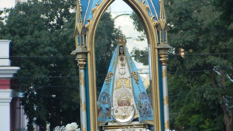 Todo listo para la Procesión en honor a la Morena del Valle
