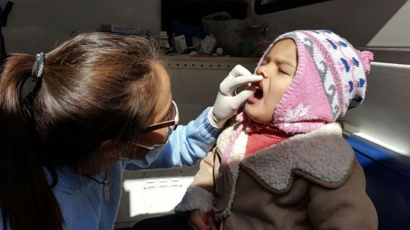 "Lleguemos al Barrio" en Minas Capillitas