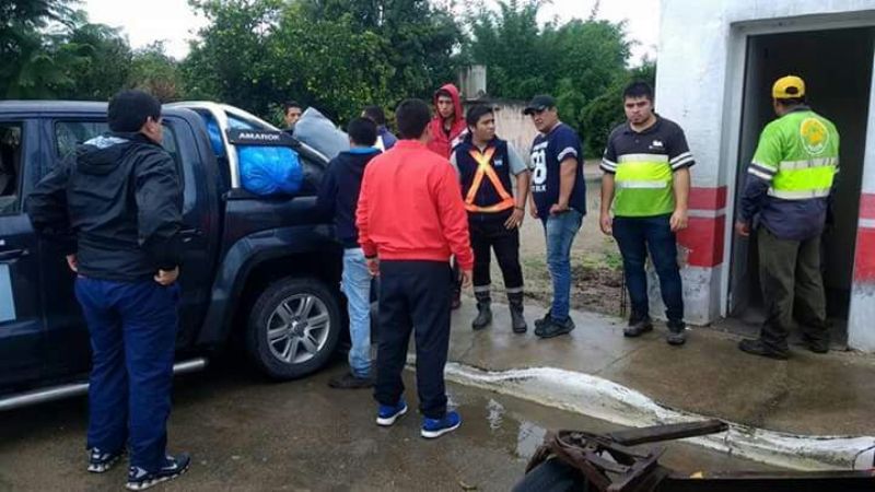 Solidaridad de jóvenes de Recreo