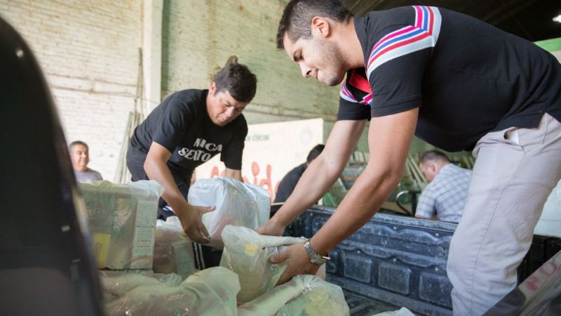 Nueva entrega de elementos a afectados