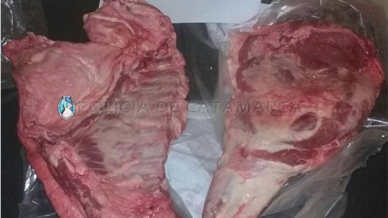 Detienen a un hombre con 18 kilos de carne
