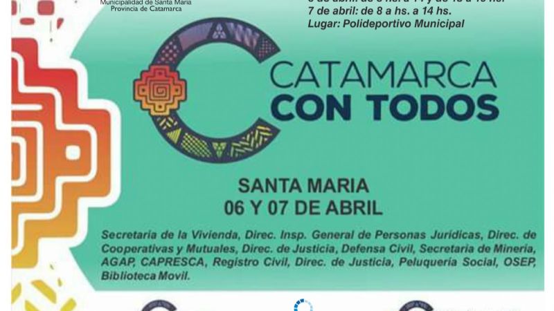 Llega "Catamarca con Todos" a Santa María