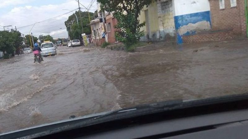 Las calles de la ciudad inundadas
