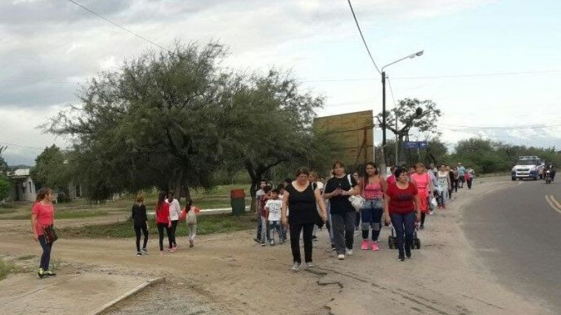 Peregrinaron a la Gruta de Choya
