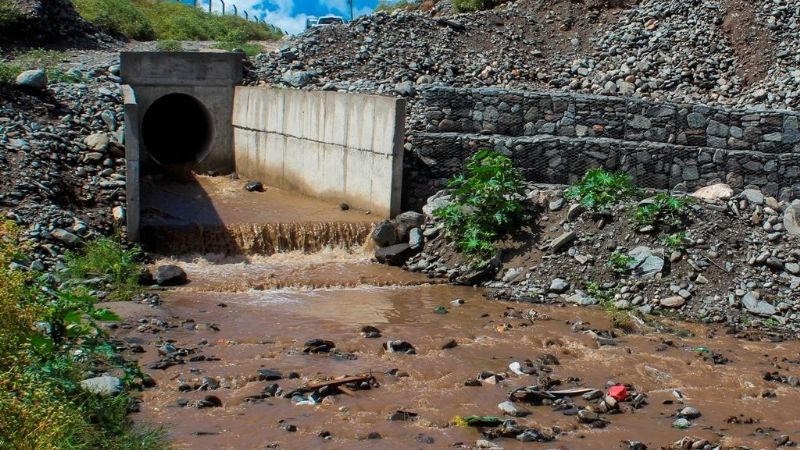 Ya funciona el colector pluvial de avenida Latzina