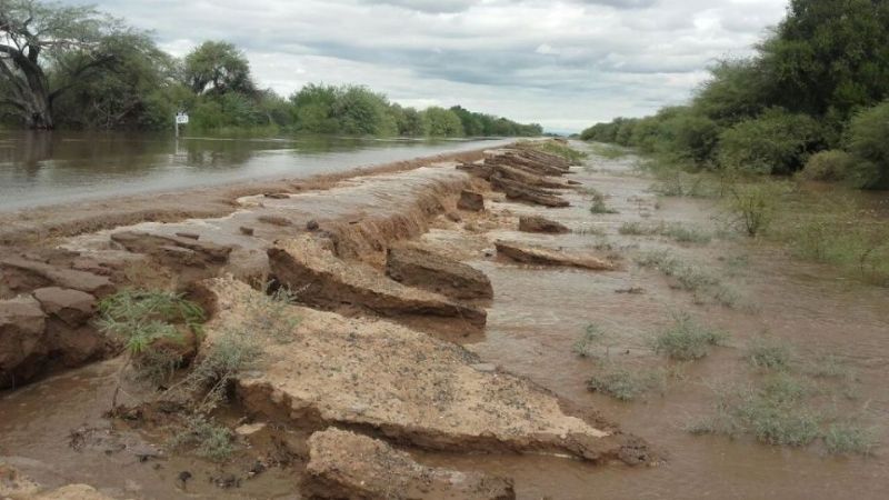 Ruta 60: Sigue intransitable el empalme con la Ruta 38